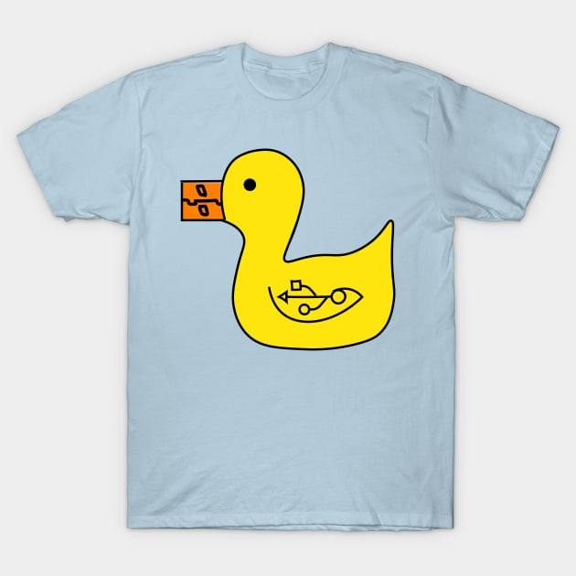 USB Duck T-Shirt by MarzipanMushroom